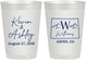Personalized Wedding 10 oz Frosted Cups - Colorado | 105