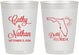 Personalized Wedding 10 oz Frosted Cups - Florida | 108