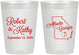 Personalized Wedding 10 oz Frosted Cups - Georgia | 109
