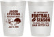 Personalized Bar Mitzvah 10 oz Frosted Cups - 13th Birthday Football | 110003