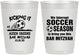 Personalized Bar Mitzvah 10 oz Frosted Cups - 13th Birthday Soccer | 110009