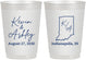Personalized Wedding 10 oz Frosted Cups - Indiana | 113