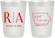 Personalized Wedding 10 oz Frosted Cups - Iowa | 114