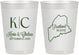 Personalized Wedding 10 oz Frosted Cups - Maine | 118