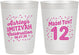 Personalized Bat Mitzvah 10 oz Frosted Cups - 12th Birthday Mazel Tov | 120007