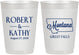 Personalized Wedding 10 oz Frosted Cups - Montana | 125