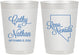 Personalized Wedding 10 oz Frosted Cups - Nevada | 127