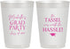 Personalized Graduation 10 oz Frosted Cups - Class Of 2027 Tassel Hassel | 130011