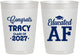 Personalized Graduation 10 oz Frosted Cups - Class Of 2027 Educated Af | 130015