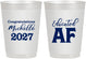 Personalized Graduation 10 oz Frosted Cups - Class Of 2027 Educated Af | 130018