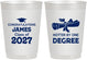Personalized Graduation 10 oz Frosted Cups - Class Of 2027 Hotter Degree | 130022