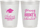 Personalized Graduation 10 oz Frosted Cups - Class Of 2027 Young Broke | 130026