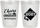 Personalized Graduation 10 oz Frosted Cups - Class Of 2027 Tassel Hassel | 130033