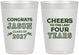 Personalized Graduation 10 oz Frosted Cups - Class Of 2027 Last Four Years | 130036