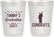 Personalized Graduation 10 oz Frosted Cups - Class Of 2027 Congrats | 130046