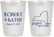 Personalized Wedding 10 oz Frosted Cups - New York | 131