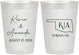 Personalized Wedding 10 oz Frosted Cups - Oklahoma | 135