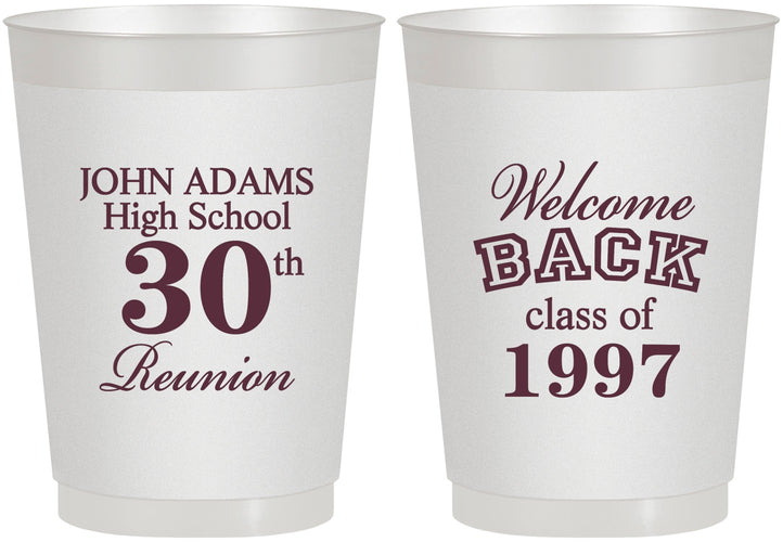 Personalized Class Reunion 10 oz Frosted Cups - Class Of 1997 30 Year | 140007