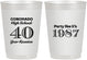 Personalized Class Reunion 10 oz Frosted Cups - Class Of 1987 40 Year | 140008