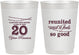 Personalized Class Reunion 10 oz Frosted Cups - Class Of 2007 20 Year | 140011