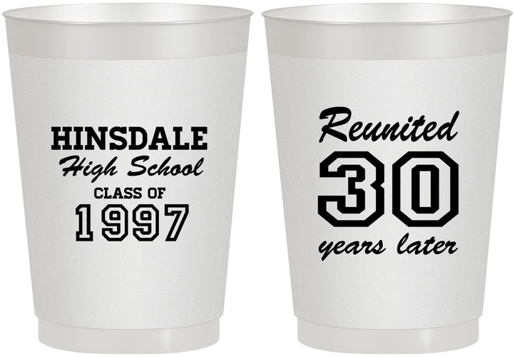 Personalized Class Reunion 10 oz Frosted Cups - Class Of 1997 30 Year | 140012