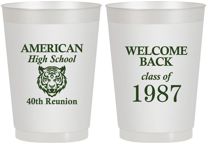 Personalized Class Reunion 10 oz Frosted Cups - Class Of 1987 40 Year | 140013