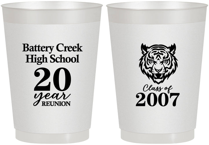 Personalized Class Reunion 10 oz Frosted Cups - Class Of 2007 20 Year | 140016
