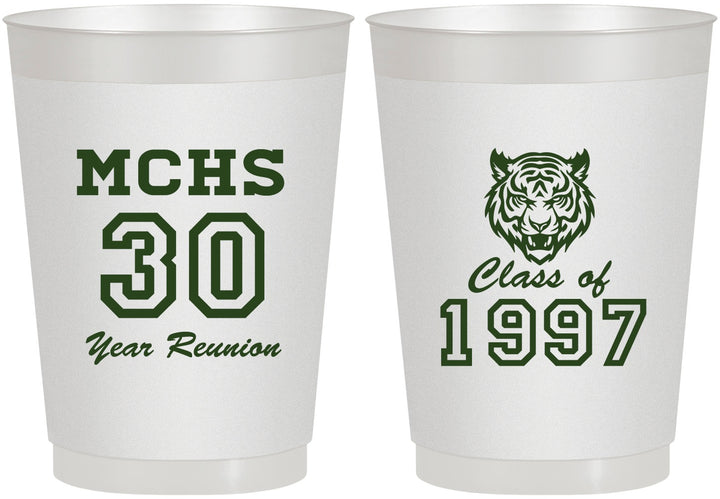 Personalized Class Reunion 10 oz Frosted Cups - Class Of 1997 30 Year | 140017