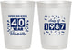 Personalized Class Reunion 10 oz Frosted Cups - Class Of 1987 40 Year | 140018