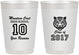 Personalized Class Reunion 10 oz Frosted Cups - Class Of 2017 10 Year | 140020