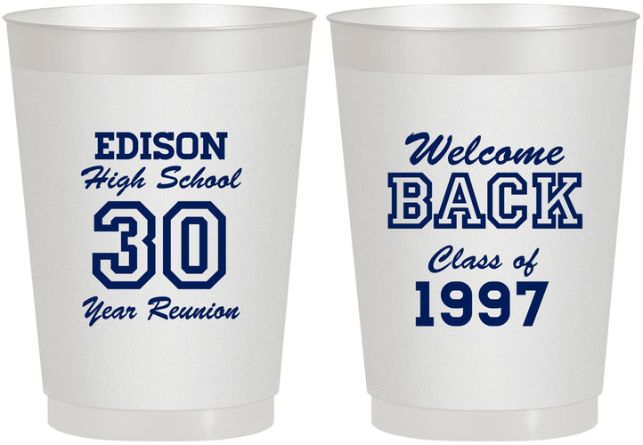 Personalized Class Reunion 10 oz Frosted Cups - Class Of 1997 30 Year | 140022