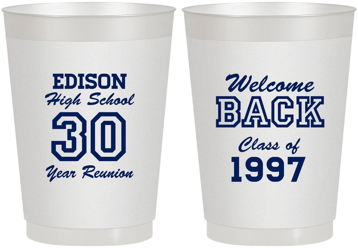 Personalized Class Reunion 10 oz Frosted Cups - Class Of 1997 30 Year | 140022