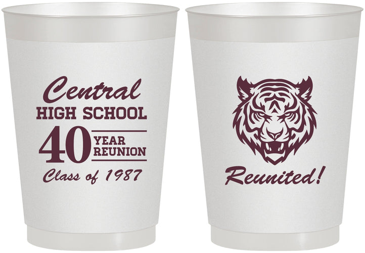 Personalized Class Reunion 10 oz Frosted Cups - Class Of 1987 40 Year | 140023