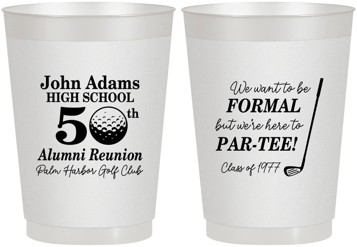 Personalized Class Reunion 10 oz Frosted Cups - Class Of 1977 50 Year | 140024