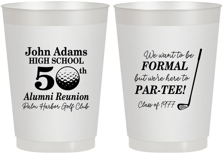 Personalized Class Reunion 10 oz Frosted Cups - Class Of 1977 50 Year | 140024