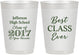 Personalized Class Reunion 10 oz Frosted Cups - Class Of 2017 10 Year | 140025