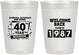 Personalized Class Reunion 10 oz Frosted Cups - Class Of 1987 40 Year | 140028