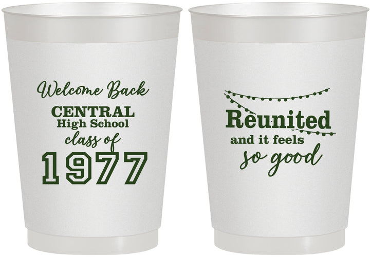 Personalized Class Reunion 10 oz Frosted Cups - Class Of 1977 50 Year | 140029