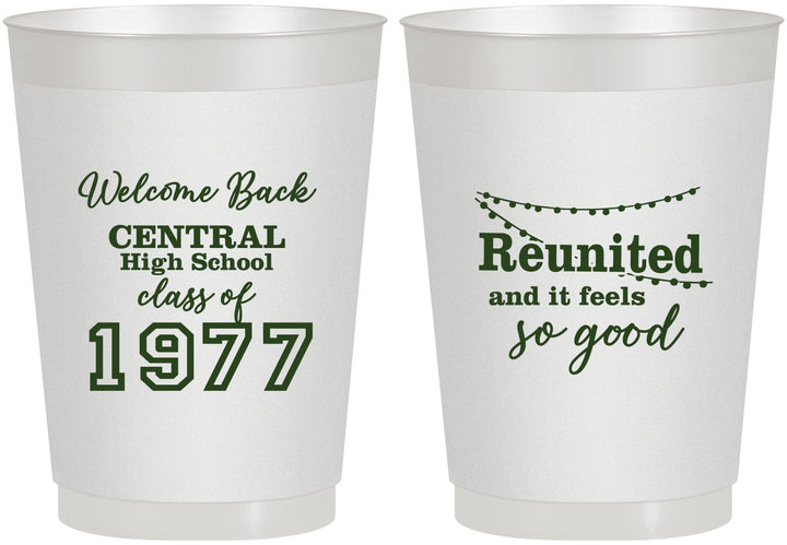 Personalized Class Reunion 10 oz Frosted Cups - Class Of 1977 50 Year | 140029