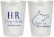 Personalized Wedding 10 oz Frosted Cups - West Virginia | 147