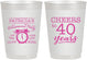 Personalized Retirement 10 oz Frosted Cups - Off The Clock | 150000