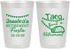 Personalized Retirement 10 oz Frosted Cups - Taco Bout A Retirement | 150002