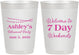 Personalized Retirement 10 oz Frosted Cups - 7 Day Weekends | 150004
