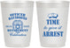 Personalized Retirement 10 oz Frosted Cups - Police Officer | 150014