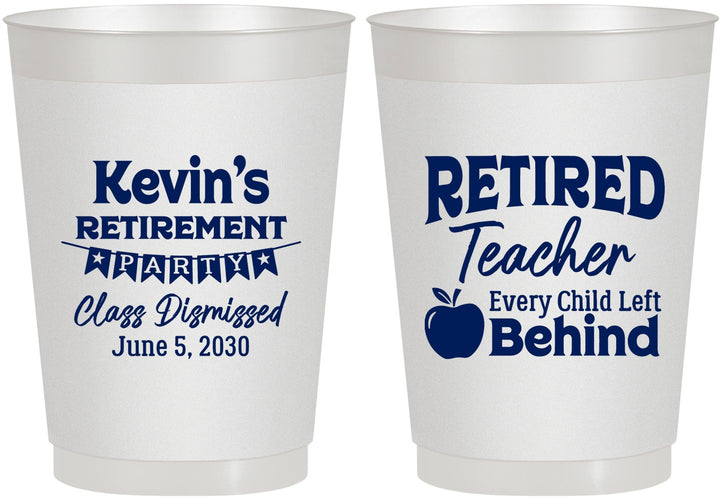 Personalized Retirement 10 oz Frosted Cups - Teacher | 150022