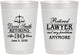 Personalized Retirement 10 oz Frosted Cups - Lawyer | 150025
