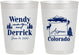 Personalized Wedding 10 oz Frosted Cups - Colorado | 155