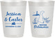 Personalized Wedding 10 oz Frosted Cups - Delaware | 157