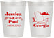 Personalized Wedding 10 oz Frosted Cups - Georgia | 159