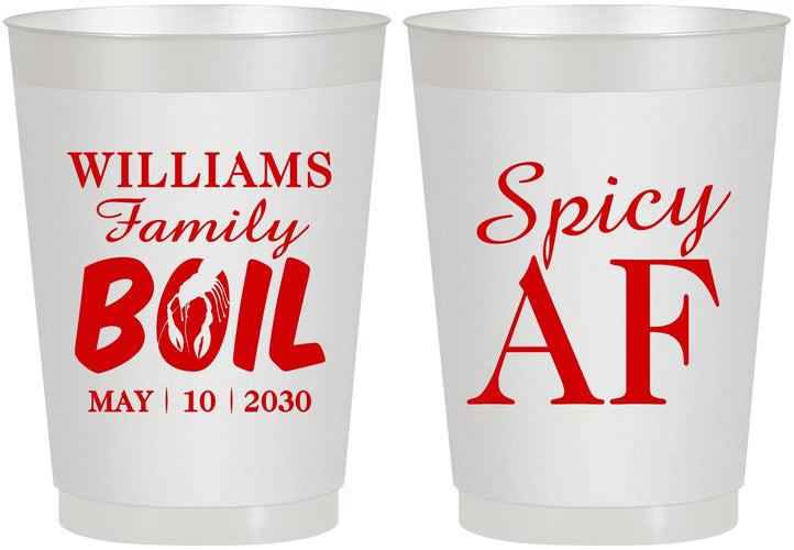 Personalized Family Reunion 10 oz Frosted Cups - Crawfish Boil | 160009